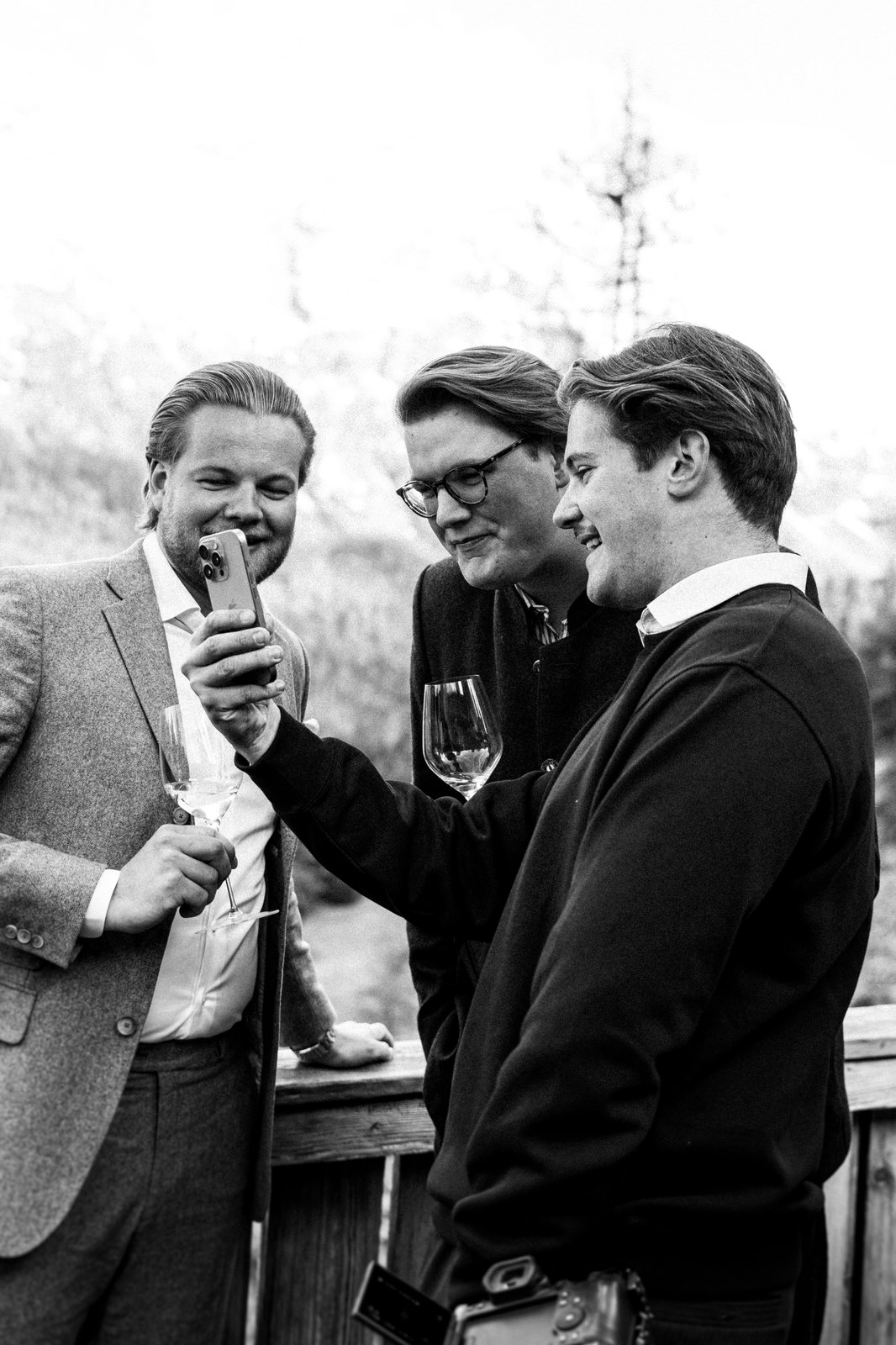 A shared toast among friends
